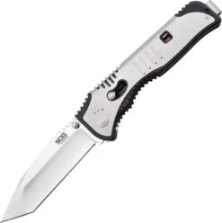 SOG Flashback A/O Folding Tanto Blade Shell Over Black Handle Folder Knife 99883