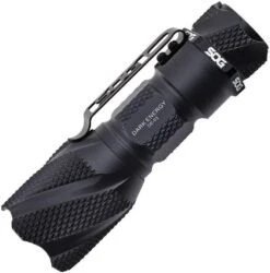 SOG Knives Dark Energy LED Light 214A Lumens Black Aluminum Body Flashlight DE01