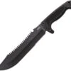 SOG Jungle Primitive Fixed Sawback Bowie Serrated Blade Fixed Knife F03TNCP