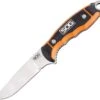 SOG Huntspoint Boning Plain Fixed Blade Black & Orange Full Tang Knife HT024LCP