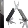 SOG Baton Q3 Pliers Black & Gray Aluminum 13 Count Multi Tool ID1021CP