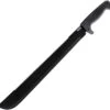 SOG SogFari Machete 24" Overall Fixed Serrated Sawback Blade Black Handle MC02N