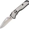 SOG Flashback A/O Satin Folding Drop Point Blade Black GRN Handle Knife SAT001BX