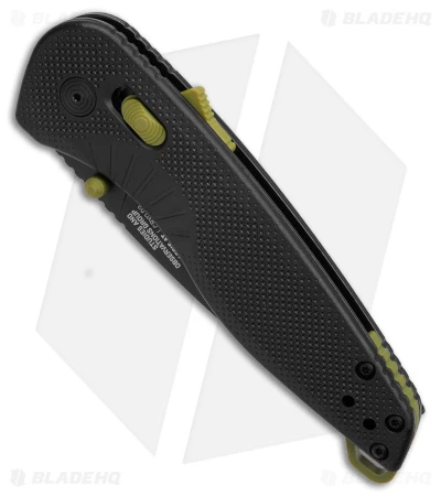 SOG Aegis AT Spring Assisted Tanto Knife Rescue Black (3.1" Black) - Image 2