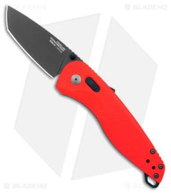 SOG Aegis AT Spring Assisted Tanto Knife Rescue Red GRN (3.1" Black)