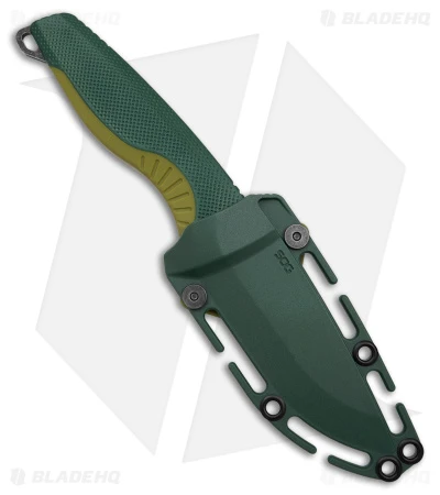 SOG Aegis FX Fixed Blade Knife Forest/Moss Green (3.6" Black Stonewash) - Image 3