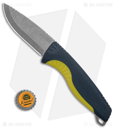 SOG Aegis FX Fixed Blade Knife Indigo/Acid Yellow (3.7" SW) 17-41-01-57 - Image 4