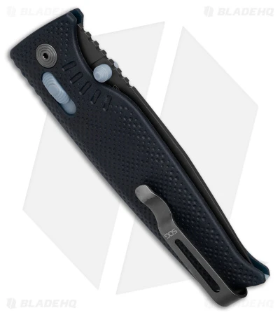 SOG Altair XR Lock Folding Knife Squid Ink Black/Blue Nylon (3.2" Black) - Image 3