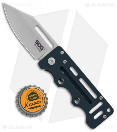 SOG Cash Card Liner Lock Wallet Knife Urban Gray (2.75" Satin) EZ3 - Image 4