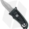 SOG Duo Fixed Blade Knife Black Zytel (2.75" Satin Plain/Serr)