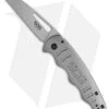 SOG Escape Sheepsfoot Frame Lock Knife Silver (3" Satin)