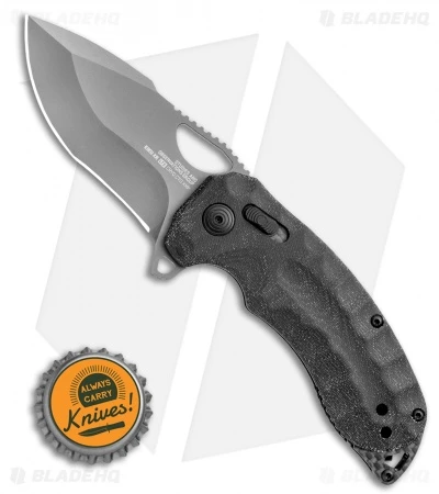SOG Kiku XR LTE Blackout XR-Lock Knife Black Micarta (3" Black) 12-27-04-57 - Image 4