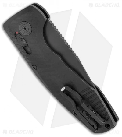 SOG Knives SOG-TAC AU Compact Tanto Automatic Knife Aluminum (2.9" Black Serr) - Image 3