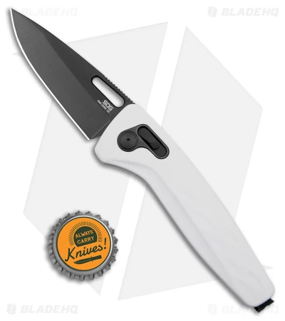 SOG One-Zero XR Lock Knife White Al (3.1" Black Chrome) - Image 4
