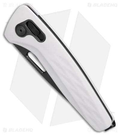 SOG One-Zero XR Lock Knife White Al (3.1" Black Chrome) - Image 2