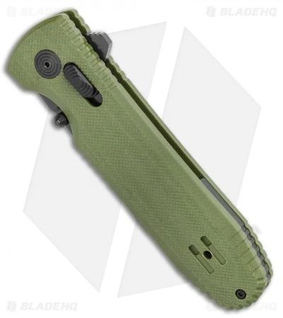 SOG Pentagon XR Lock Knife OD Green G-10 (3.5" Black) - Image 2