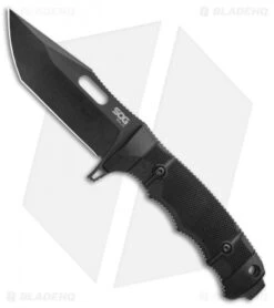 SOG Seal FX Tanto Fixed Blade Knife Black GRN (4.3" Black)