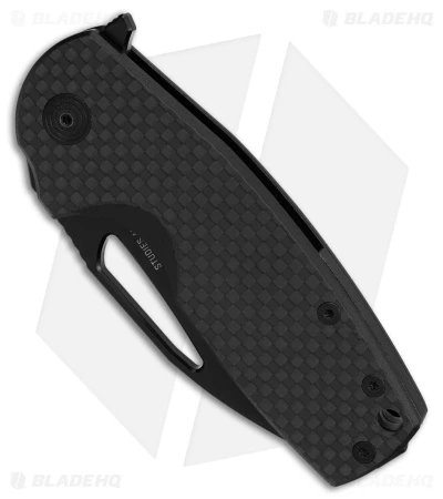 SOG Stout FLK Frame Lock Knife Carbon Fiber (2.6" Black) - Image 2