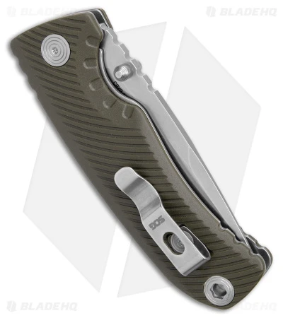 SOG Tellus ATK Assisted Frame Lock Knife OD Green/Orange (3.2" SW) - Image 3