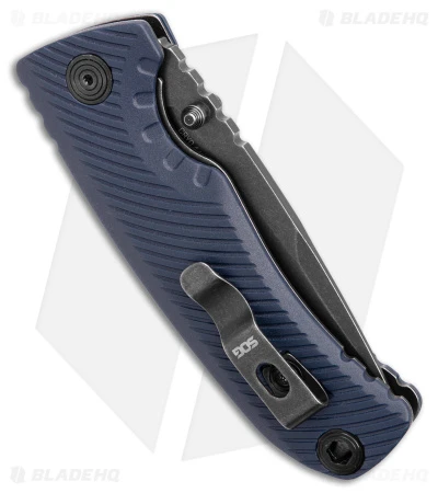 SOG Tellus ATK Assisted Frame Lock Knife Squid Ink/Yellow (3.2" Black SW) - Image 3