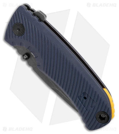 SOG Tellus ATK Assisted Frame Lock Knife Squid Ink/Yellow (3.2" Black SW) - Image 2