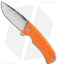 SOG Tellus FLK Blaze Frame Lock Knife Orange GRN (3.65" Stonewash)