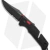 SOG Trident AT-XR Lock Knife Black/Red Clip Point (3.7" Black Serr)