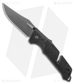 SOG Trident AT-XR Lock Knife Blackout Clip Point (3.7" Black)
