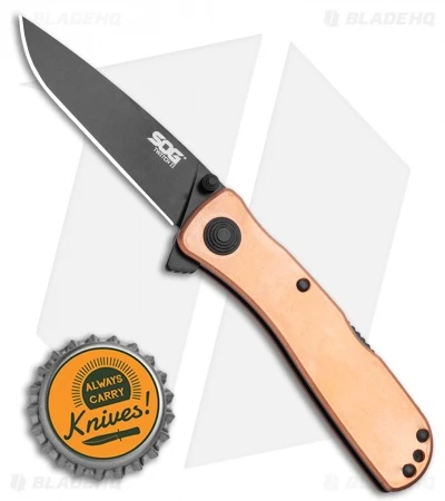 SOG Twitch II Spring Assisted Knife Copper (2.68" Black) TWI302-PB - Image 4