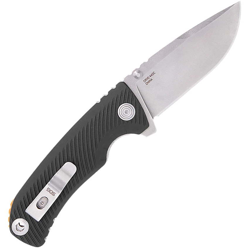 Sog Tellus ATK Linerlock A/O Black GRN Folding 440 Drop Pt Pocket Knife 11060243 - Image 2