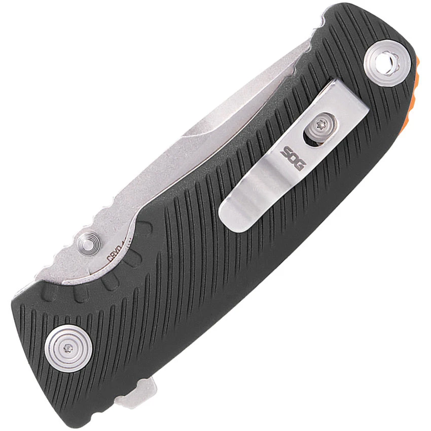 Sog Tellus ATK Linerlock A/O Black GRN Folding 440 Drop Pt Pocket Knife 11060243 - Image 3