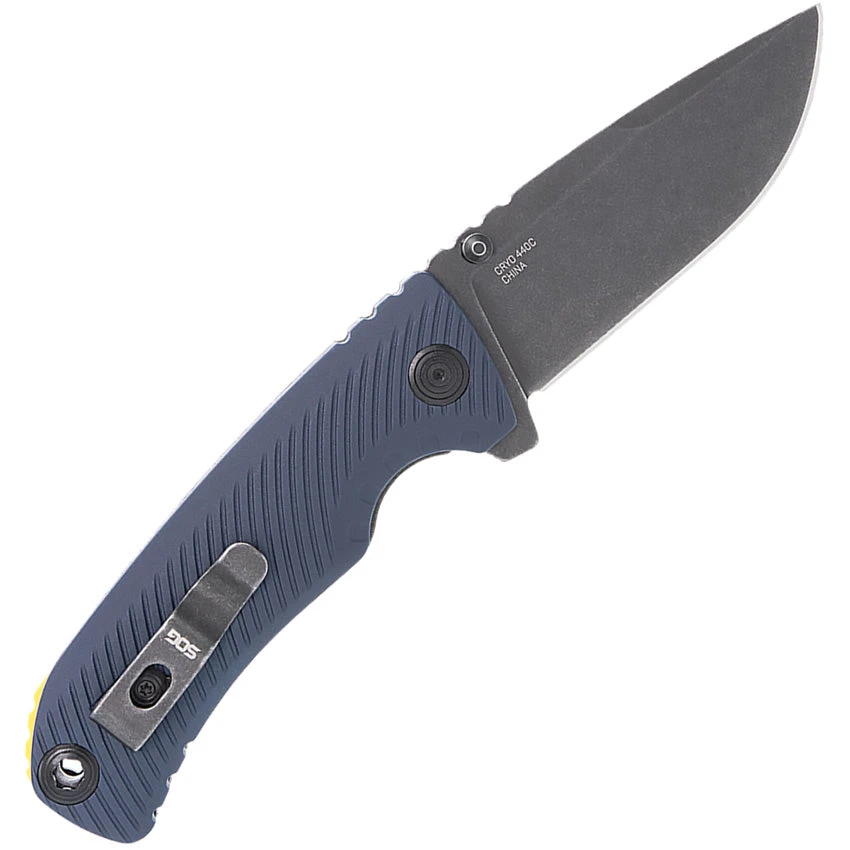 Sog Tellus ATK Linerlock A/O Squid Ink GRN Folding 440 Pocket Knife 11060343 - Image 2