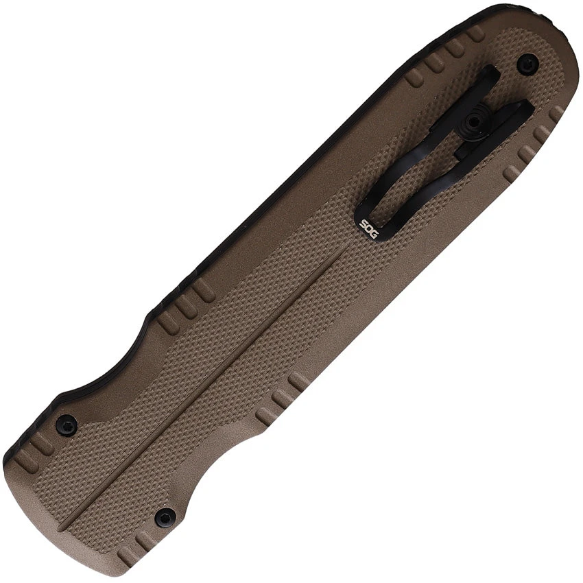 SOG Automatic Pentagon Knife OTF Flat Dark Earth Aluminum S35VN Blade 15610257 - Image 2