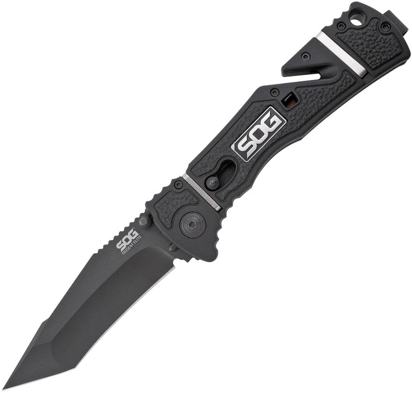 SOG Trident Elite Piston Lock Assisted Opening A/O 8.75" Folding Aus8 Knife 104cp