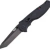 SOG Flash II Piston Lock A/O Tanto Folding Blade Black Handle Knife TFSAT8CP