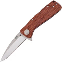 SOG Twitch XL Rosewood Handle Assisted Open Folding Pocket Knife Twi24cp