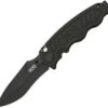 SOG Zoom Mini A/O TiNi Folding Drop Point Blade Aluminum Handle Knife ZM1002BX