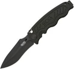 SOG Zoom Mini A/O TiNi Folding Drop Point Blade Aluminum Handle Knife ZM1002BX