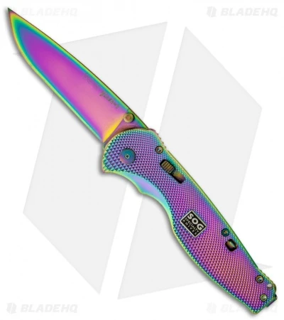 SOG Flash II Spring Assisted Knife (2.5" Spectrum) RAFSA-8