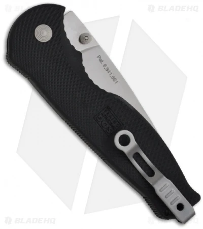 SOG Flash II Assisted Opening Knife Black Zytel (3.5" Satin Plain) FSA-8 - Image 2