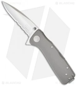 SOG Twitch XL Spring Assisted Knife Graphite (3.25" Satin Serr) TWI-920