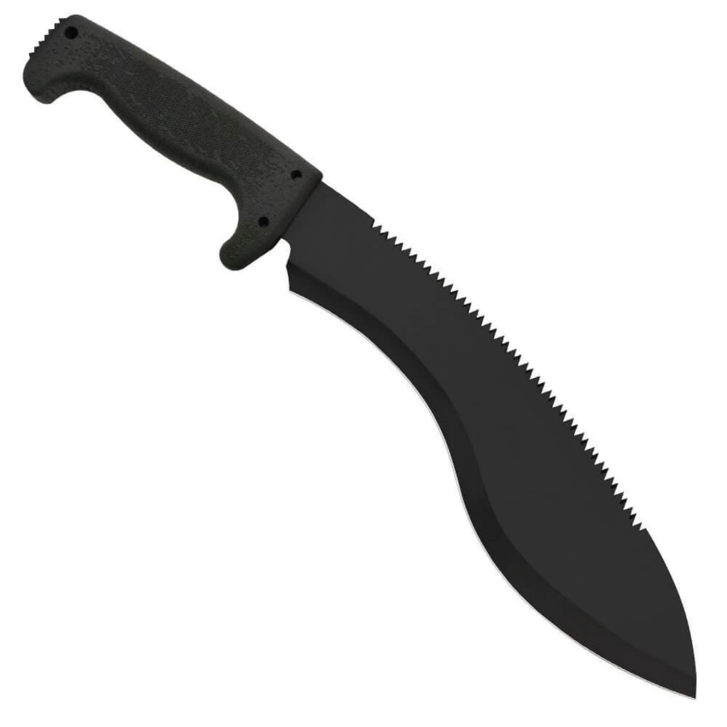SOG SogFari Machete Kukri 18" Overall Fixed Sawback Blade Black Handle MC11N - Image 2