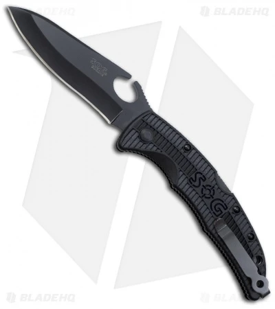 SOG SOGzilla Large Lockback Knife (3.8" Black) SP-23